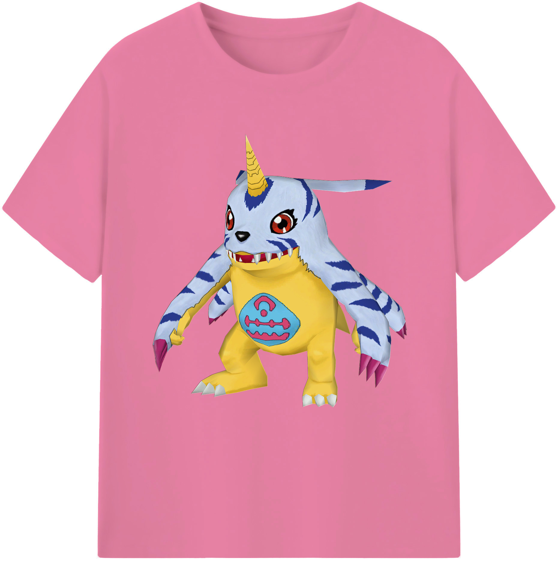 （画像用） Digimon デジタルモンスター/デジモン 綿100％半袖Tシャツ（フロントプリント）